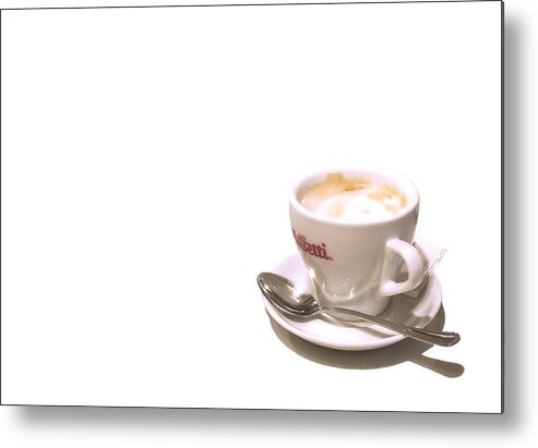 Coffee Metal Print featuring the photograph Cream And Sugar by Evelina Kremsdorf