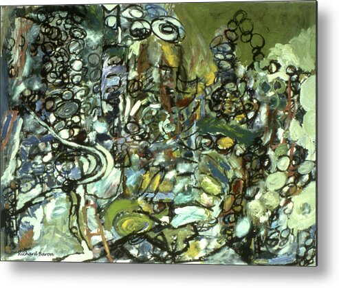 Original Painting Metal Print featuring the painting Cycles and Breaks by Richard Baron