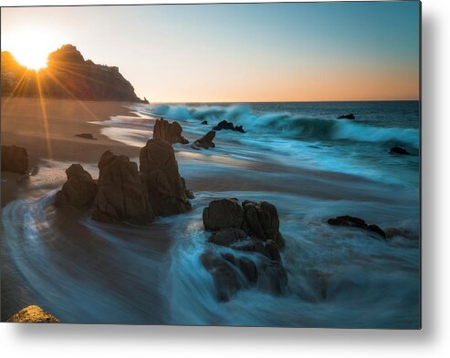 Cabo San Lucas Metal Print featuring the photograph Dawn Over The Cliffs by Owen Weber