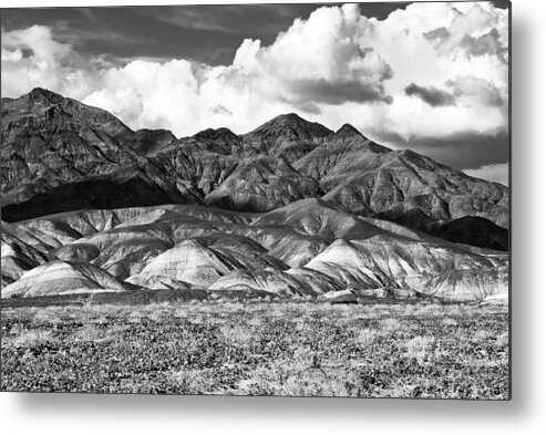 Black And White Metal Print featuring the photograph Death Valley II by Larry Young