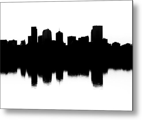 Denver Metal Print featuring the photograph Denver Silhouette by Kevin Schwalbe