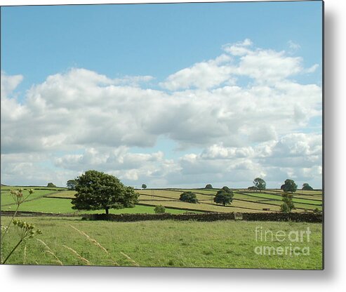 Derbyshire Metal Print featuring the photograph Derbyshire Landscape by Mini Arora