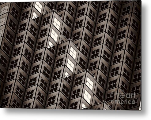 Building Metal Print featuring the photograph Dices Noir by Lorenzo Cassina