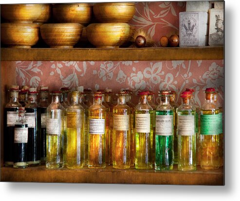 Pharmacist Metal Print featuring the photograph Doctor - Colorful Cures by Mike Savad