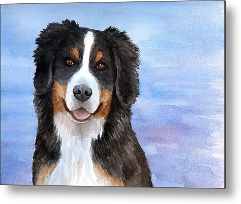 Dog Metal Print featuring the painting Dog 125 by Lucie Dumas