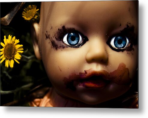 Doll Metal Print featuring the photograph Doll V by Grebo Gray