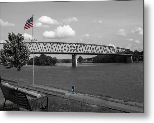 Ohio River Metal Print featuring the photograph Down by the River by Holden The Moment