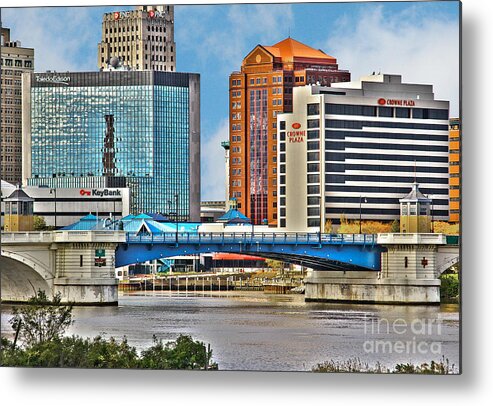 Toledo Ohio Metal Print featuring the photograph Downtown Toledo Riverfront by Jack Schultz