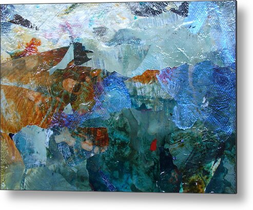 Contemporary Metal Print featuring the painting Dreamland by Mary Sullivan