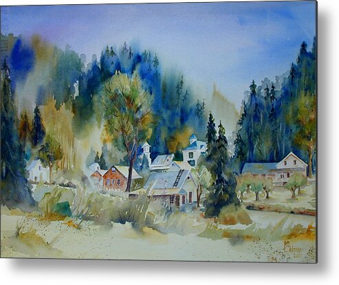 Dutch Flat Metal Print featuring the painting Dutch Flat Hamlet #2 by Joan Chlarson