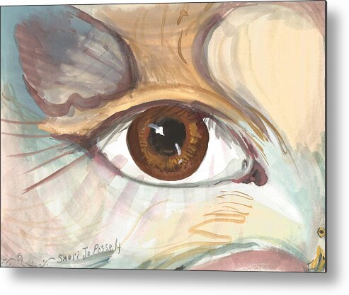 Intuitive Painting Metal Print featuring the painting Eagle Eye by Sheri Jo Posselt