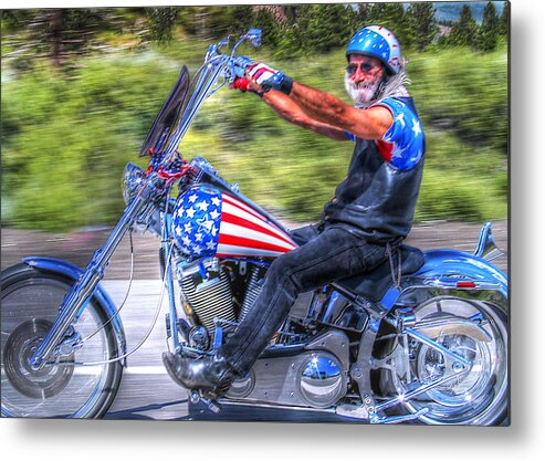 Bike Metal Print featuring the photograph Easy Rider by Joe Palermo