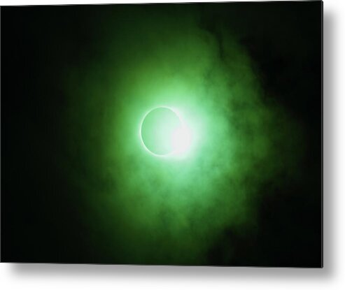 Solar Eclipse Metal Print featuring the photograph End Of Totality by Daniel Reed