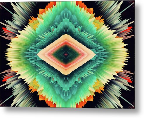 Abstract Metal Print featuring the photograph Exponential Flare by Colleen Taylor