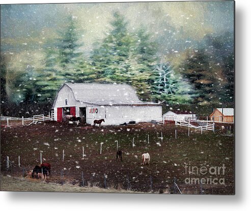 Barn Metal Print featuring the photograph Farm Life by Darren Fisher