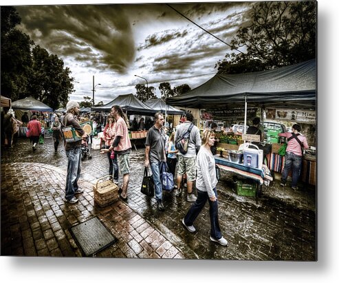 Market Metal Print featuring the photograph Farmer's Market 3 by Wayne Sherriff