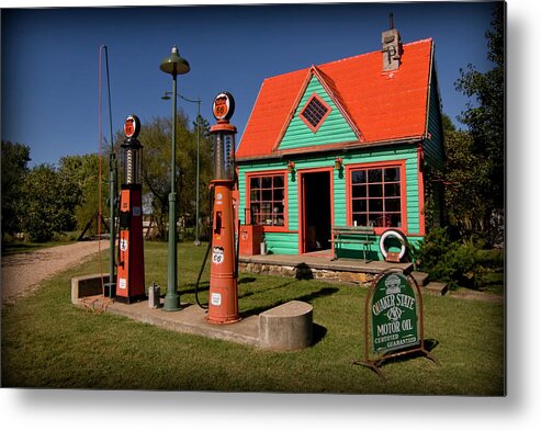 Phillips 66 Metal Print featuring the photograph Fill 'er up by Patricia Montgomery