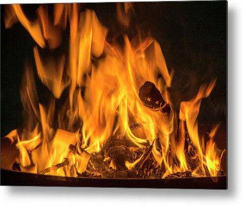 Fire Metal Print featuring the photograph Fire by Cathy Kovarik