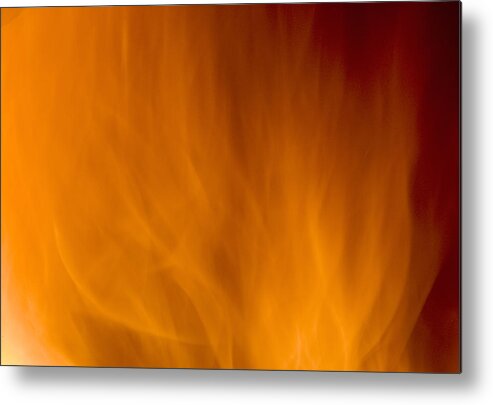 Fire Background Metal Print featuring the photograph Fire orange abstract background by Michalakis Ppalis