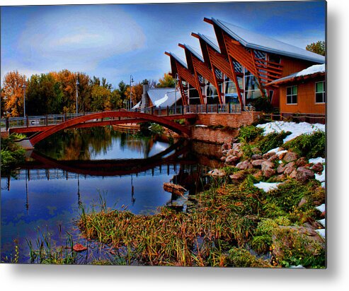 Architecture Metal Print featuring the photograph Fish and Wildlife by Jerry Cahill