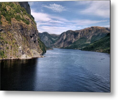 Aurlandsfjord Metal Print featuring the photograph Fjord by Jim Hill