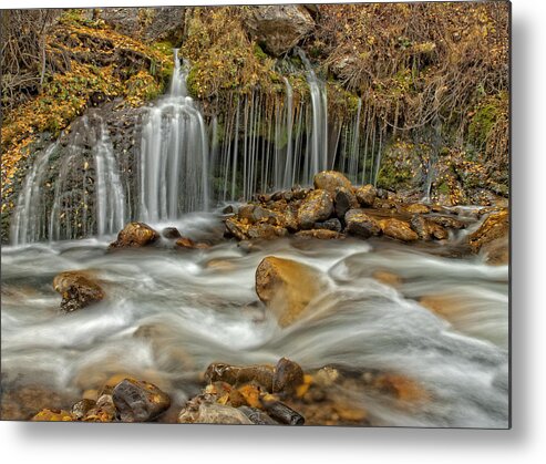 Water Metal Print featuring the photograph Flowing Water by Scott Read