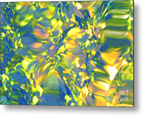 Abstract Metal Print featuring the photograph Fluttering of Color by Sybil Staples