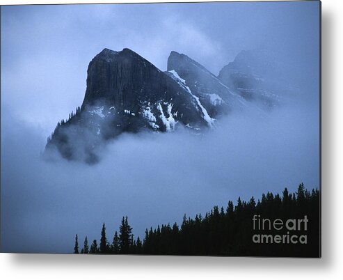 Alberta Metal Print featuring the photograph Fog and Clouds by Sandra Bronstein