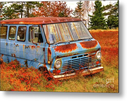 Ford Metal Print featuring the photograph Ford Van by Alana Ranney