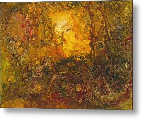 Forest Metal Print featuring the painting Forest Light 60 by David Ladmore