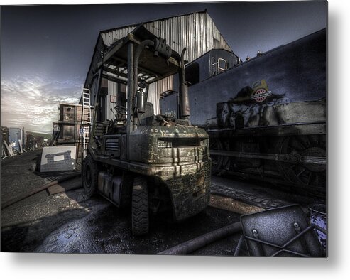 Art Metal Print featuring the photograph Forklift by Yhun Suarez