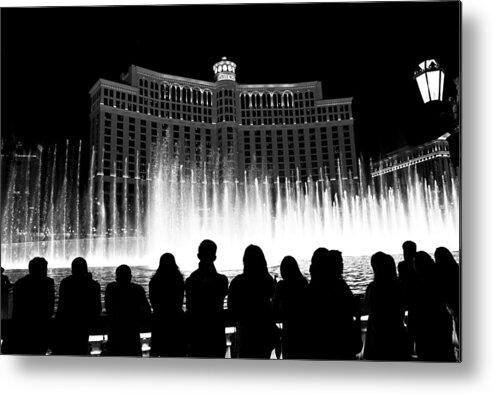 Bellagio Metal Print featuring the photograph Bellagio Fountains 13 by Ricky Barnard