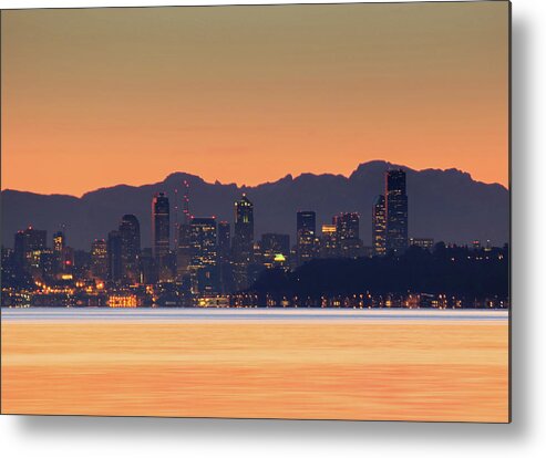 Silhouette Metal Print featuring the photograph From Night to Day by E Faithe Lester