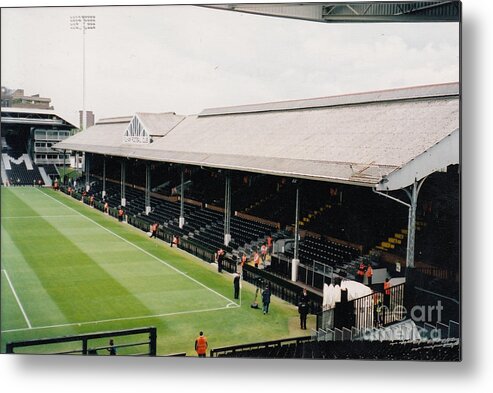 Fulham Metal Print featuring the photograph Fulham - Craven Cottage - East Stand Stevenage Road 4 - Leitch - July 2004 by Legendary Football Grounds