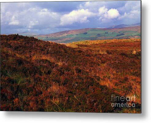 Autumn Metal Print featuring the photograph Gathering Storm Sperrin Mountains by Thomas R Fletcher