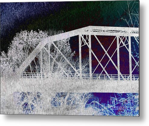 Featured Metal Print featuring the photograph Ghostly Bridge by Jenny Revitz Soper