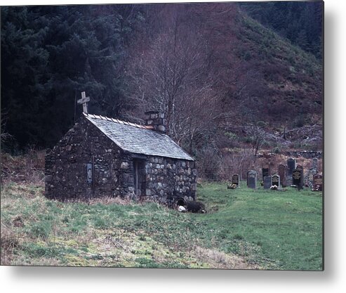 Glencoe Metal Print featuring the photograph Glencoe chapel by Kenneth Campbell