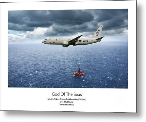 P-8 Poseidon Metal Print featuring the digital art God Of The Seas by Airpower Art