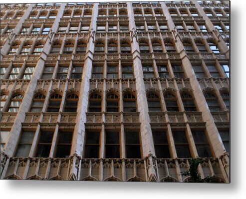 Architecture Metal Print featuring the photograph Golden Ornate Building Facade by Matt Quest