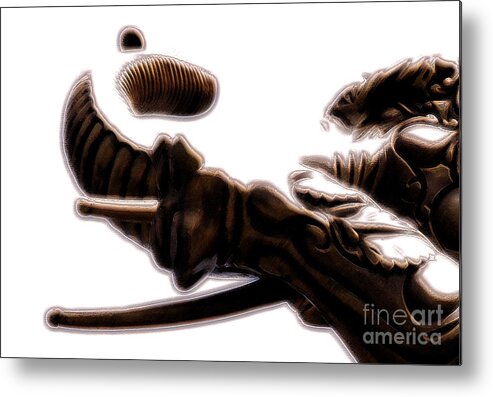 Ganesha Metal Print featuring the photograph Governing the Forces by Linda Shafer