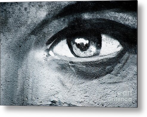 Abstract Metal Print featuring the painting Graffiti eye by Yurix Sardinelly