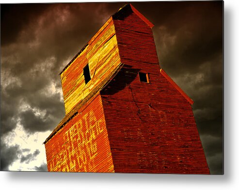 Abandoned Metal Print featuring the photograph Grain Elevator by Wayne Sherriff