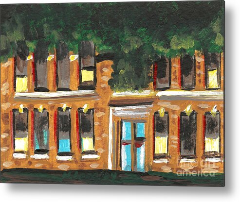 Aceo Metal Print featuring the painting Granite City 6 by Helena M Langley