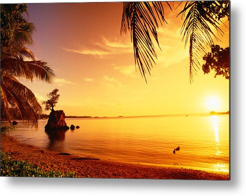 Agat Metal Print featuring the photograph Guam, Agat Bay by Dave Fleetham - Printscapes