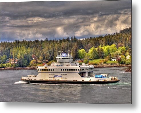 Bc Ferries Metal Print featuring the photograph Gulf Islands 7 by Lawrence Christopher