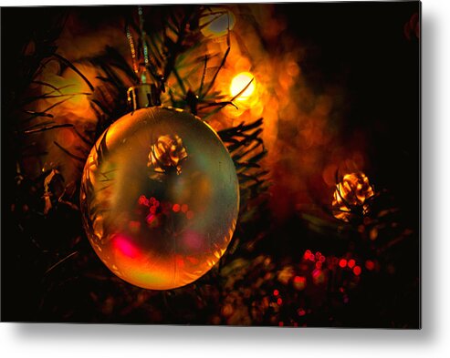 Happy Holidays Metal Print featuring the photograph Happy Holidays Background by Kevin Cable