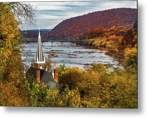 Harpers Ferry Metal Print featuring the photograph Harpers Ferry, West Virginia by Ed Clark