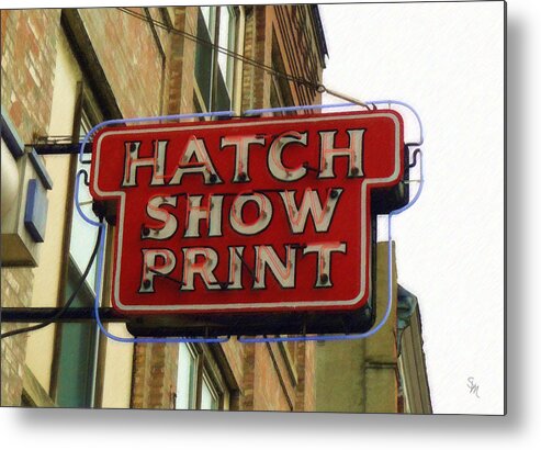 Hatch Metal Print featuring the painting Hatch Show Print by Sandy MacGowan