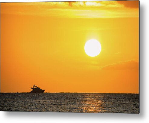 Boat Metal Print featuring the photograph Heading Home by David Buhler