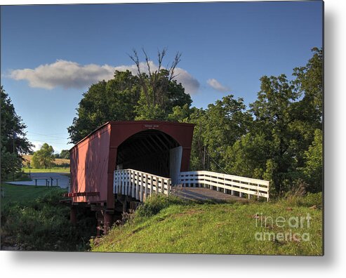 Bridges Of Madison County Metal Print featuring the photograph Roseman Covered Bridge by Thomas Danilovich